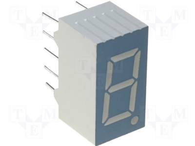 Дисплей SC36-11SRWA Дисплей: LED; единичен 7-сегментен; 9,14mm; червен; 1,9-6,4mcd